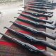 The 13 firearms surrendered by residents of Mamasapano Maguindanao del Sur